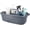 Black, variant on Large Cleaning Supplies Caddy Portable Shower Basket Supply Organizer with Handle Plastic Bucket Tool Storage for Bathroom, Bedroom, Kitchen, College Dorm, Garden, Blue 2 Pack