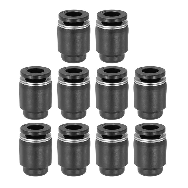 Uxcell 1/4 Inch Tapones de Conexión Rápida de Aire Estilo Tapón Neumático Paquete de 10