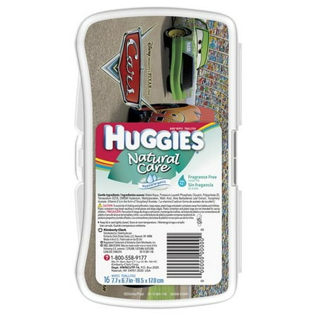 HUGGIES Natural Care Aloe & E Fragrance Free Baby Wipes, 16ct