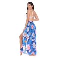thumbnail image 3 of FORMRS Womens Beach Sarong Semi-Sheer Bikini Wrap Skirt Swimsuit Cover-ups, Blue Daisy, 3 of 7