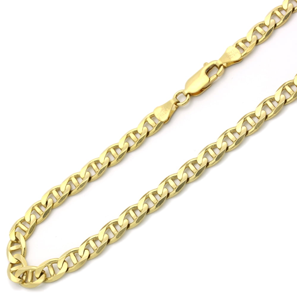 14K Yellow Gold Chain 6mm Concave 