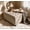 Camel, variant on Resenkos Classic Stud Trim Storage Ottoman, Versatile Button Tufted Foot Rest Coffee Table for Home Living Room Bedroom, Light Gray