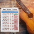 Axio 1pc Electric Bass Finger Guide Chart Useful Guitar Chord Chart for