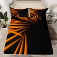 thumbnail image 1 of Erosebridal Neon Geometry Fitted Sheet Queen for Adult, Abstract Bedding Set Queen Size, Futuristic Decor（No Top Sheet）, 1 of 6