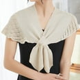 thumbnail image 2 of Inglocry Pashmina Shawls Scarfs Womens Soft Wrap for Evening Fashion Travel Casual Solid Color Shawl Wraps Beige 13 In, 2 of 4