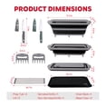 thumbnail image 6 of Feasto 9-Piece Multifunctional Collapsible BBQ Prep Tub | Grill Station with Cutting Board, Knives, Meat Claws for Camping, RV & Kitchen, 6 of 9