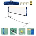 thumbnail image 1 of Juegos de bádminton Patios traseros con red Multifuncional Portátil Profesional Fácil instalación Voleibol Red Patio trasero para cancha Patio trasero 31 m de ancho, 1 of 8