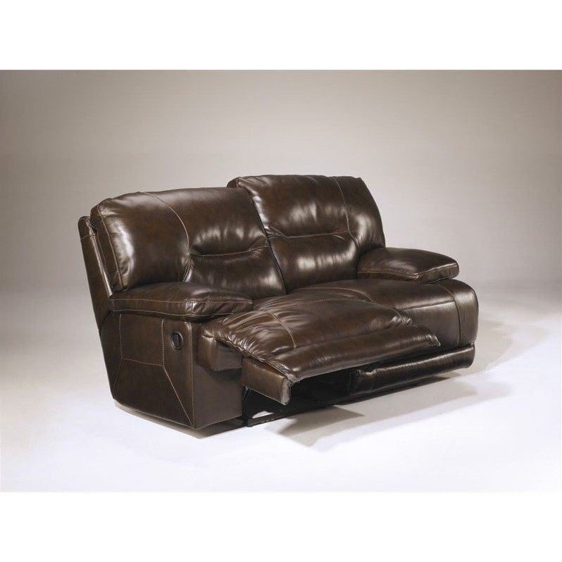 Ashley Furniture Exhilaration Reclining Leather Loveseat In