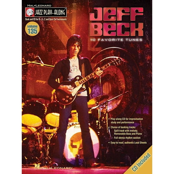Jazz Play Along: Jeff Beck : Jazz Play-Along Volume 135 (Paperback)