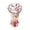Red, variant on Embossed Glass Vase Scalloped Wavy Rim Crystal Flower Vase For Home Decor Housewarming Gift(Purple-24Cm)