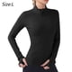 thumbnail image 2 of Ropa deportiva negra, top deportivo de manga larga para mujer, ropa para correr, ropa de yoga Zhivalor BST3016113-3, 2 of 6
