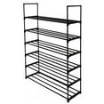 thumbnail image 3 of UBesGoo 6-Shelf Shoe Rack Metal Shoe Shelf Shoe Storage Organizer Hold up to 30 Pairs Shoes for Closet Entryway, Black Finish, 3 of 13