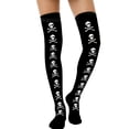 thumbnail image 5 of Fengactive Womens Halloween Over the Knee Socks Graphic Print Thigh High Novelty Socks Stretch Fit, 5 of 6