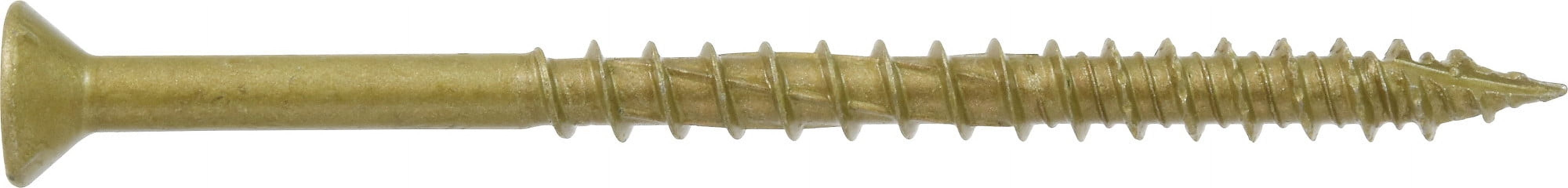 (3 pack) Power Pro Exterior Multi-Material Screws, #10 x 3", Steel, Epoxy, Bronze, 15 pack