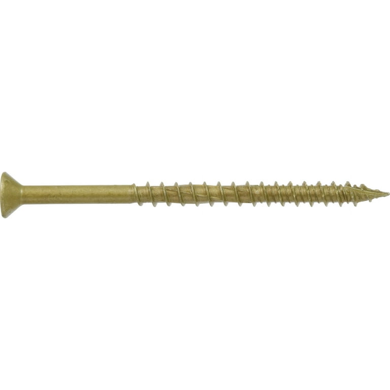 Power Pro One Exterior Flat-Head Multi-Material Screws (#10 x 3") - 10 Pieces