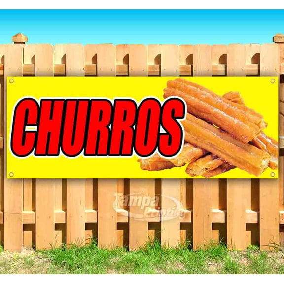 Churros 13 oz Vinyl Banner With Metal Grommets