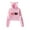 Pink, variant on Kill Tony Short Hoodie Unique Pullover Streetwear Casual Cat Ear Sweatshirt Hip Hop Clothes