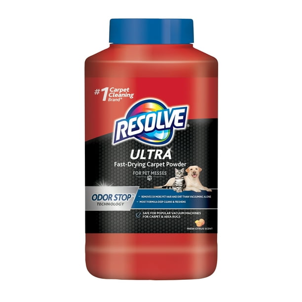 Resolve Ultra FastDrying Carpet Powder For Pet Messes 18 oz Walmart