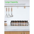 thumbnail image 4 of 4-Pack Spice Rack Organizer, Non-Drilling, Easy to Install Spice Jar Shelf Storage Holder, Wall Mounted Kitchen Organizer for Pantry, Cupboard, Countertop, 2 Large & 2 Small, Black, 4 of 7