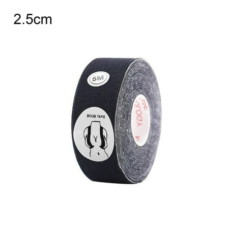 

XM Culture 1 Roll 2.5/3.8/5/7.5/10CM Breast Lift Tape Convenient Adjustable Polyester Breathable Boob Pad Nipple Cover Invisible Long Push-up Sticker for Full Dress