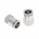 thumbnail image 1 of Conectores de aire de 1/2" hembra para manguera, 2 piezas, acero inoxidable 304, tono plateado, 1 of 1