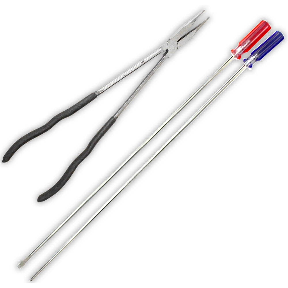 16 Inch Pliers and Extra Long Screwdriver Set Phillips & Slotted KITPSTPLONG