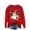 2-Red, variant on LYEAA Halloween Cute Sweatshirts Long Sleeve Crew Neck Regular Ribbed Cuff Casual Wear Ghost Holiday Clothes Brown 2XL