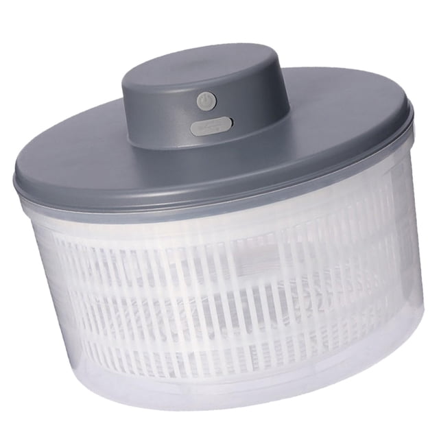 Abbracc Electric Salad ner Vegetable Dryer Quick Drying Household Drainer Storage Drying Gray
