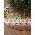 thumbnail image 2 of Mushroom Christmas Tree Skirt 48 Inches Large Christmas Skirt Tree, Country Southwest Fall Maple Leaf Botanical Tree Skirt Christmas Decorations for Fireplace Party Holidays Indoor Outdoor, 2 of 7