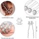 thumbnail image 4 of 20pcs Sparkling Pearl Hair Pins - Perfect for Weddings & Special Occasions!, 4 of 4