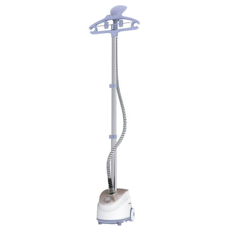 Heavy Duty Clothes Steamer Finether Stand Garment Steamer, Heavy Duty Powerful Stand Clothes Fabric Steamer with 11 Steam Levels, Garment Hanger, Heat-Resistant Glove and Fabric Brush For Home and Commercial Use ()