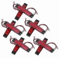 thumbnail image 3 of 10-Pack LED Truck Side Marker Lights with 6 Red LEDs, 12V Warning Indicator Lamps for Vehicles, 3 of 5