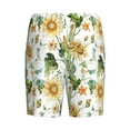 thumbnail image 5 of Naloa Watercolor Bright Sunflowers Men's Short Pajama Pants, Lounge Comfort Shorts with Elasticized Waistband and Side Pockets - Large, 5 of 9