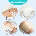 thumbnail image 2 of Conkote Silicone Foam Dressing Without Border Adhesive Bandage, 4"x4", 10 Count, 2 of 6