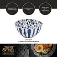 thumbnail image 3 of Thyme & Table Blue Shibori Stoneware Large Round Bowl, 3 of 5