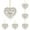 Beige*5, variant on My First Valentine's Day" Round Acrylic Ornament (5-Pack) - 3.14in Valentine's Day Decor, Couple Keepsake for Dating Anniversary,White