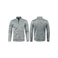 thumbnail image 4 of Seyurigaoka Men's Thin Fleeced Sweater Shirts Long Sleeve Stand Collar Half Zipper Loose Casual Oversized Pullover Tops, 4 of 5