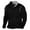 Black, variant on Maean Men V Neck Long Sleeve Tops Buttons Pullover Shirts Casual Stylish Loose Tee Fashion Trendy Clothes