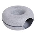 thumbnail image 3 of Cueva de fieltro para que descansen, resistente a los arañazos, desmontable, lavable, 60 x 60 x 28 Gris claro Zulema Cueva de fieltro para gato, 3 of 8