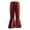 Brick Red, variant on Mercatoo Kids Velvet Bell Bottom Pants Girls 1lowy Trendy Skinny Fleece Flare Leggings Fall Winter Casual Soft Wide Leg Trousers
