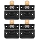 thumbnail image 1 of WORGEOUS 4 Uds. De herrajes de captura de bola de puerta ajustable de cobre y acero inoxidable para puertas interiores, mecanismo de pestillo confiable fácil de instalar, 1 of 8