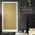 thumbnail image 3 of Red Lantern Burnt Bamboo Cordless Window Shade - Natural 36" W, 3 of 8