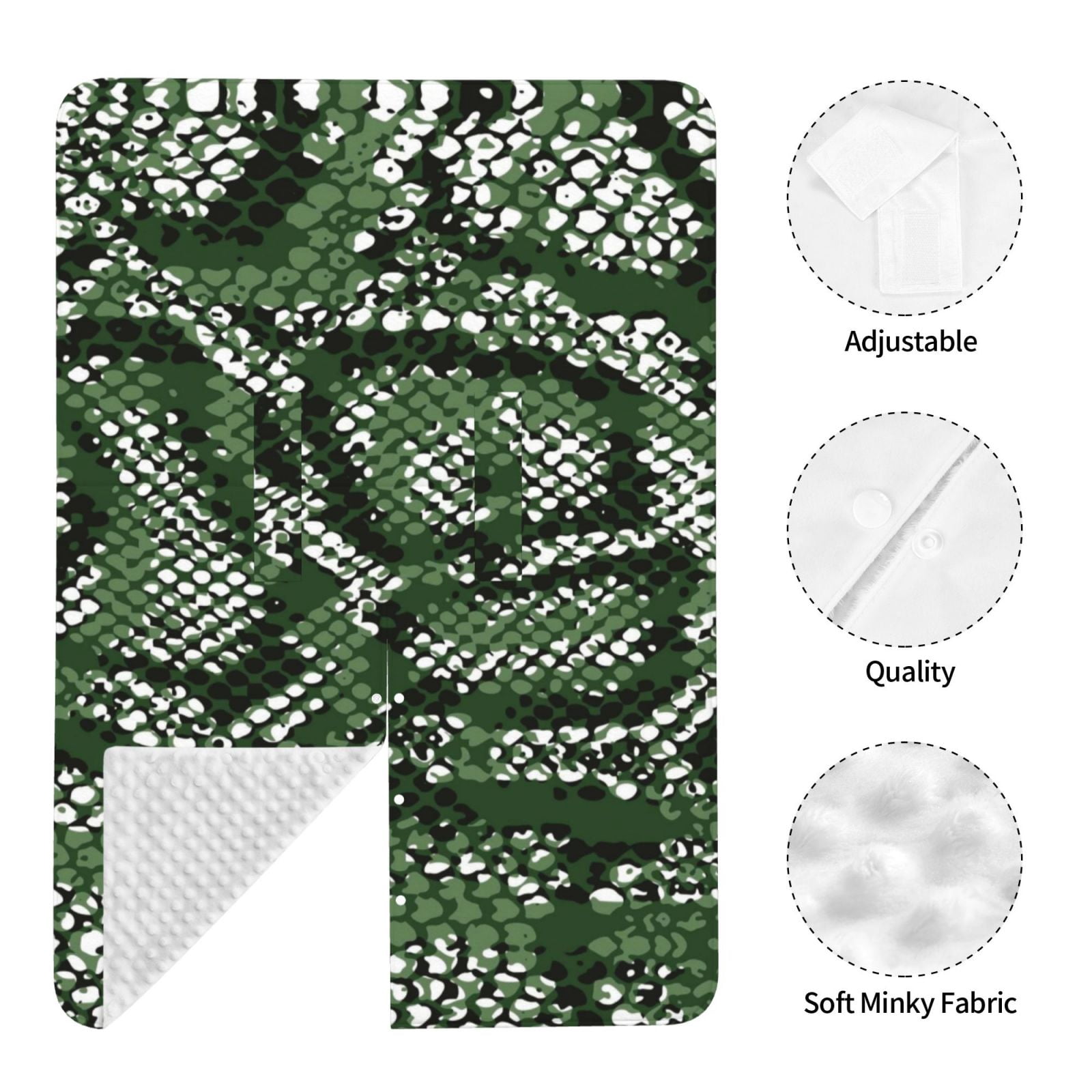 Naloa Green Snakeskin Baby Car Seat Cover, Breathable Baby Carrier Cover, Multiuse Baby Carrier Cover & Nursing Breastfeeding Cover
