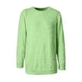 thumbnail image 5 of ManxiVoo Women's Ribbed Knit Pullover Sweater Crewneck Long Sleeve Loose Fit Basic Jumper Fall Fashion XXXL Size Green, 5 of 8
