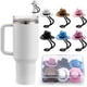 thumbnail image 1 of Tapones de Sombrero Vaquero para Popotes de Stanley Cup 30 y 40 oz – 6 Piezas de Cubiertas de Silicona, Accesorios rables para Tazas con Popotes de 10mm/0.4 Pulgadas, 1 of 4