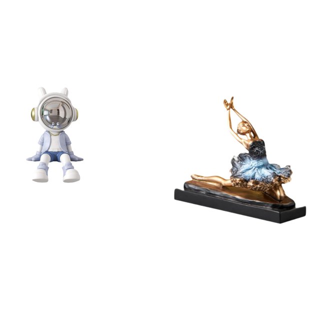 Estatua de bailarina de ballet , figura nórdica decorativa para estantería, entrada, sala de estar, decoración del hogar y chimenea, decorac