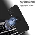 thumbnail image 6 of Compatible with Xiaomi Poco F4 Case Silicone Shockproof TPU Phone Cases for Xiaomi Poco F4 Anti-Scratch Protective Case with Ring (Black), 6 of 7