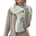 thumbnail image 1 of Qarigey Bufandas de moda para mujer, idea de regalo suave y cómoda, bufanda de invierno para mujer, bufanda cálida de invierno Accesorios de disfraces Beige, 1 of 6