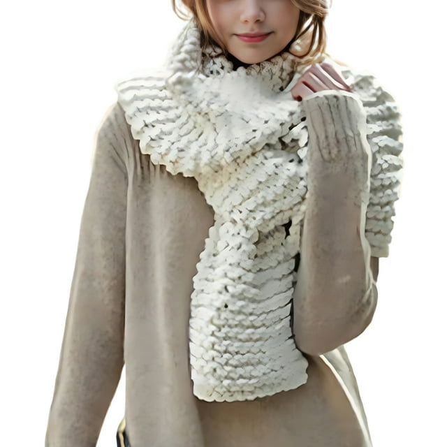 Youkk Warm Winter Scarf Keeping Warm With Fashionable Wide Application Multiple Colors Available Scarves Beige