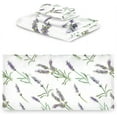 thumbnail image 2 of Coolnut Purple Lavender Towel Set of 3 with Bath Towel, Hand Towel and Wash Cloth, Soft, Quick Drying and Comfortable Winter Towels for Bathroom Kitchen Home Travel Hotel Gym Washcloth Gift, 2 of 7